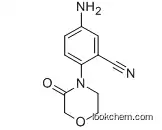 Molecular Structure of 482308-11-2 (Benzonitrile, 5-amino-2-(3-oxo-4-morpholinyl)-)